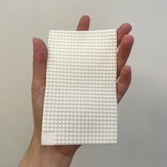 Miếng silicon hỗ trợ lắp ráp mô hình gấu trúc, đồ chơi mini 13x8cm