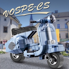 Quà tặng mô hình lắp ráp xe máy Vespa cỡ lớn tặng sinh nhật, tặng người yêu