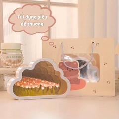 Quà tặng đèn ngủ tulip đám mây DIY kèm túi đựng tặng sinh nhật, tặng người yêu
