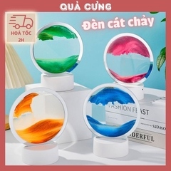 Quà tặng đèn ngủ cát chảy đèn nhiều màu tặng sinh nhật, tặng người yêu