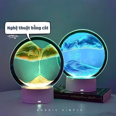 Quà tặng đèn ngủ cát chảy đèn nhiều màu tặng sinh nhật, tặng người yêu