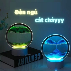 Quà tặng đèn ngủ cát chảy đèn nhiều màu tặng sinh nhật, tặng người yêu