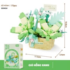 Quà tặng mô hình lắp ráp giỏ hoa dễ thương tặng sinh nhật, tặng người yêu