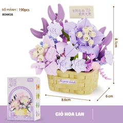 Quà tặng mô hình lắp ráp giỏ hoa dễ thương tặng sinh nhật, tặng người yêu