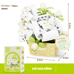 Quà tặng mô hình lắp ráp giỏ hoa dễ thương tặng sinh nhật, tặng người yêu