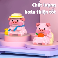 Quà tặng mô hình lắp ráp lợn con lon ton tặng sinh nhật, tặng người yêu
