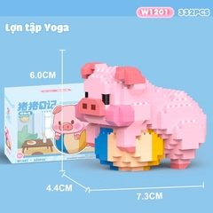 Quà tặng mô hình lắp ráp lợn con lon ton tặng sinh nhật, tặng người yêu