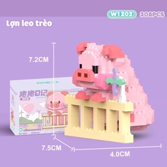 Quà tặng mô hình lắp ráp lợn con lon ton tặng sinh nhật, tặng người yêu