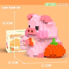 Quà tặng mô hình lắp ráp lợn con lon ton tặng sinh nhật, tặng người yêu