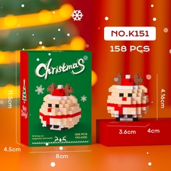 Quà tặng mô hình lắp ráp Noel trứng mini quà tặng noel, quà tặng người yêu