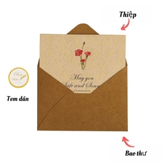 Set thiệp vintage, xinh xắn làm quà tặng kèm dịp sinh nhật, giáng sinh, các ngày lễ, ngày kỉ niệm
