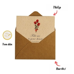Set thiệp vintage, xinh xắn làm quà tặng kèm dịp sinh nhật, giáng sinh, các ngày lễ, ngày kỉ niệm