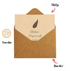 Set thiệp vintage, xinh xắn làm quà tặng kèm dịp sinh nhật, giáng sinh, các ngày lễ, ngày kỉ niệm