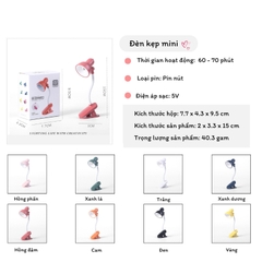 Quà tặng Đèn học mini đế kẹp dễ thương dành tặng người yêu, bạn bè