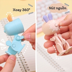 Quà tặng Đèn học mini hình Thỏ và Khủng long dễ thương có đế nam châm