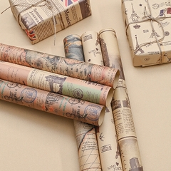 Giấy gói quà sinh nhật, gói quà vintage phong cách Châu Âu nhiều mẫu xinh xắn dễ thương
