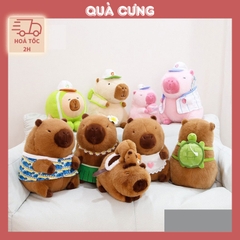 Quà tặng móc khóa hình Gấu Capybara dễ thương nhiều hình dạng, màu sắc