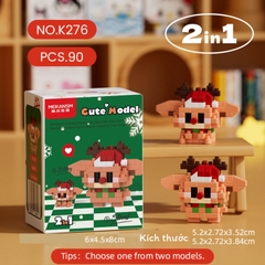 Sản phẩm Láp ráp NOEL cute mode tặng giáng sinh, tặng người yêu