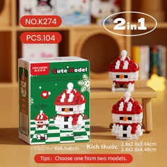 Sản phẩm Láp ráp NOEL cute mode tặng giáng sinh, tặng người yêu