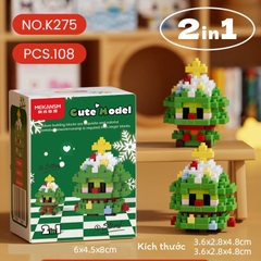 Sản phẩm Láp ráp NOEL cute mode tặng giáng sinh, tặng người yêu