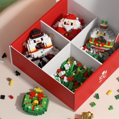 Quà tặng mô hình lắp ráp Bộ 4 vòng nguyệt quế Noel may mắn quà tặng noel, quà tặng người yêu