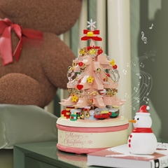 Quà tặng mô hình lắp ráp Hộp nhạc cây thông Noel quà tặng noel, quà tặng người yêu