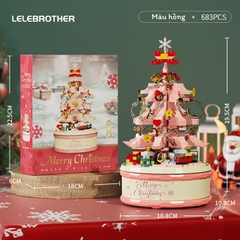 Quà tặng mô hình lắp ráp Hộp nhạc cây thông Noel quà tặng noel, quà tặng người yêu