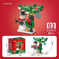 Quà tặng mô hình lắp ráp Bộ 10 chi tiết Noel xinh xắn quà tặng noel, quà tặng người yêu