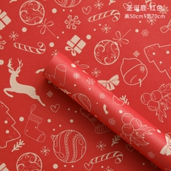 Giấy gói quà noel, giấy gói quà giáng sinh nhiều màu sắc xinh xắn dễ thương