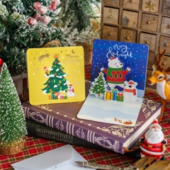 Set Thiệp noel 3D xinh xắn tặng người yêu, tặng bạn bè