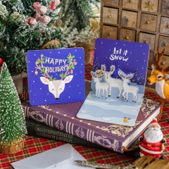 Set Thiệp noel 3D xinh xắn tặng người yêu, tặng bạn bè