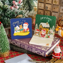 Set Thiệp noel 3D xinh xắn tặng người yêu, tặng bạn bè