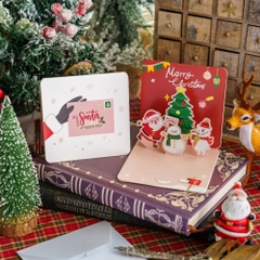 Set Thiệp noel 3D xinh xắn tặng người yêu, tặng bạn bè