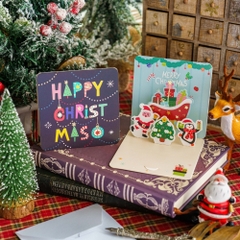 Set Thiệp noel 3D xinh xắn tặng người yêu, tặng bạn bè
