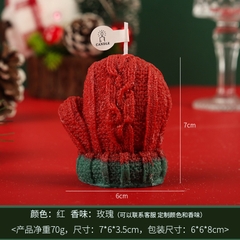 Nến thơm hình Găng tay dễ thương cho dịp Giáng sinh, xinh xắn làm quà tặng Noel