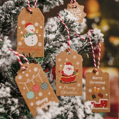 Card nhỏ hình Noel xinh xắn, phụ kiện trang trí hộp quà
