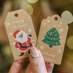 Card nhỏ hình Noel xinh xắn, phụ kiện trang trí hộp quà