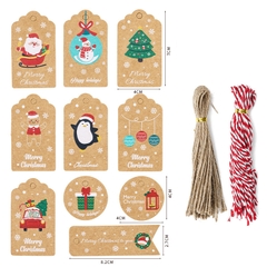 Card nhỏ hình Noel xinh xắn, phụ kiện trang trí hộp quà