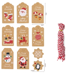 Card nhỏ hình Noel xinh xắn, phụ kiện trang trí hộp quà
