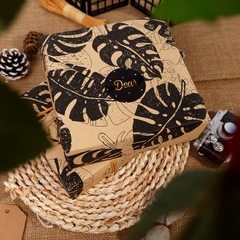 Giấy gói quà kraft vintage hoạ tiết lá Bắc Âu độc đáo, sang trọng