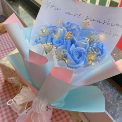 [HỎA TỐC] Quà tặng Bó hoa sáp mix hoa baby xinh xắn tặng bạn bè, người yêu