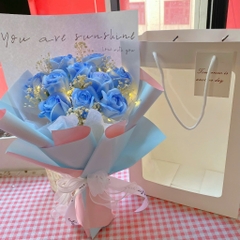 [HỎA TỐC] Quà tặng Bó hoa sáp mix hoa baby xinh xắn tặng bạn bè, người yêu