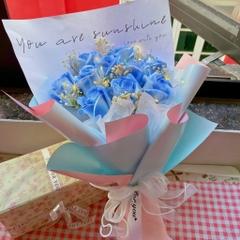 [HỎA TỐC] Quà tặng Bó hoa sáp mix hoa baby xinh xắn tặng bạn bè, người yêu