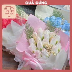 [HỎA TỐC] Quà tặng Bó hoa sáp hình thoi xinh xắn tặng bạn bè, người yêu