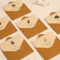Set thiệp vintage, xinh xắn làm quà tặng kèm dịp sinh nhật, giáng sinh, các ngày lễ, ngày kỉ niệm