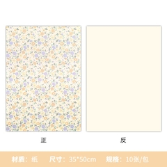 Giấy gói hoa, gói quà 2 mặt họa tiết hoa xinh xắn, dày dặn