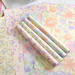 Giấy gói hoa, gói quà 2 mặt họa tiết hoa xinh xắn, dày dặn