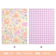 Giấy gói hoa, gói quà 2 mặt họa tiết hoa xinh xắn, dày dặn