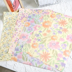 Giấy gói hoa, gói quà 2 mặt họa tiết hoa xinh xắn, dày dặn