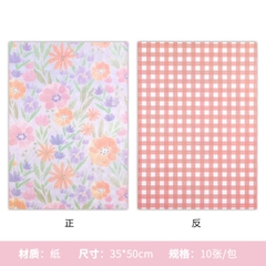 Giấy gói hoa, gói quà 2 mặt họa tiết hoa xinh xắn, dày dặn